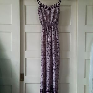 Ann talyor Loft purple patterned dress